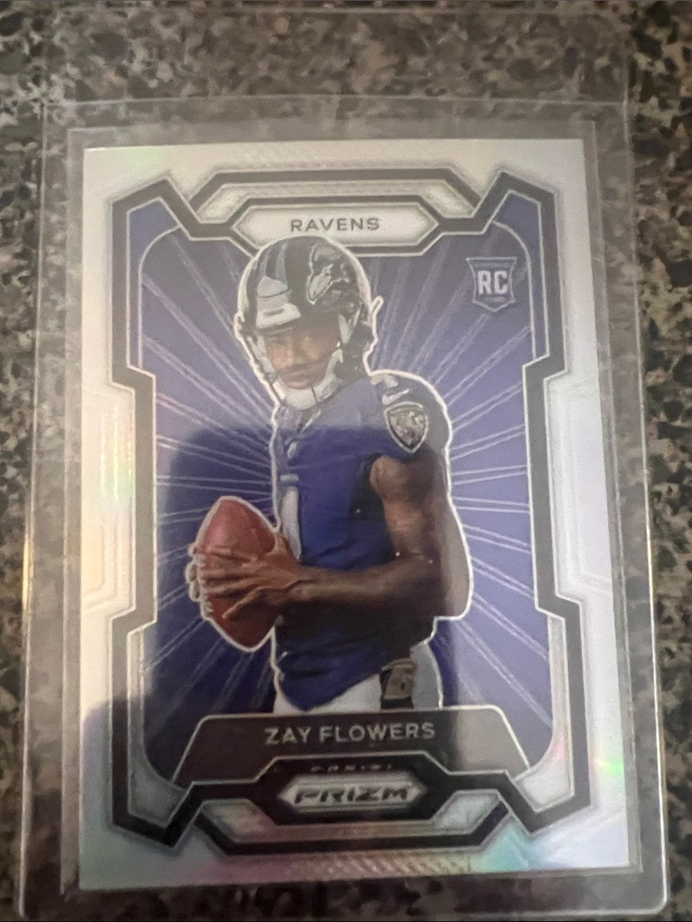 2023 Panini Silver Prizm Zay Flowers Rookie Card Image Variation